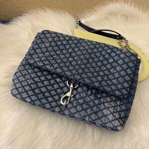 Rebecca minkoff Quilted denim Crossbody Bag